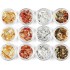 SET OF GOLD LEAFS FOR NAIL DECORATION, 6 PCS