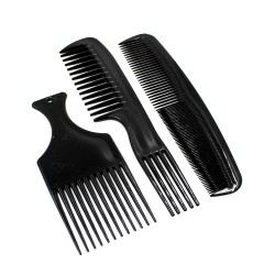 HAIR COMBS SET 3PCS.