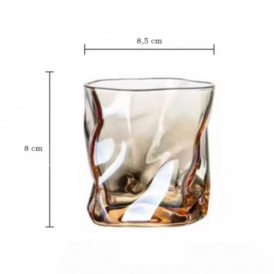 ΠΟΤΗΡΙΑ ΓΙΑ ΟΥΙΣΚΙ 4 ΤΜΧ 280 ML ΣΕ ΧΡΥΣΟ ΧΡΩΜΑ