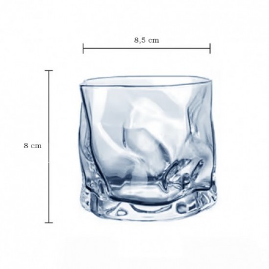 ΠΟΤΗΡΙΑ ΓΙΑ ΟΥΙΣΚΙ 4 ΤΕΜΑΧΙΑ 280ML ΣΕ ΓΚΡΙ ΧΡΩΜΑ