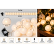20 LED CHRISTMAS STRING LIGHTS WITH WHITE COTTON B 20 LED CHRISTMAS STRING LIGHTS WITH WHITE COTTON B