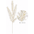 WHITE SNOW-FLOCKED CHRISTMAS SPRAY WITH IRIDESCENT DETAILS 86 × 22 CM