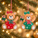 CHRISTMAS HANGING TEDDY BEAR ORNAMENT WITH CANDY C