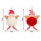CHRISTMAS HANGING ANGEL ORNAMENT WITH POM POM AND 