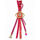 LUCKY CHARM 2027 - FUCHSIA EVIL EYE WITH GOLD DET LUCKY CHARM 2027 - FUCHSIA EVIL EYE WITH GOLD DET