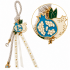 2027 DOUBLE POMEGRANATE LUCKY CHARM IN TURQUOISE & IVORY