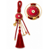 2027 LUCKY CHARM WITH RED POMEGRANATE, EVIL EYE & TASSEL