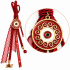 2027 LUCKY CHARM WITH RED EVIL EYE AND “MERRY CHRISTMAS” RIBBON