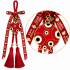 GOOD LUCK CHARM 2027 RED&GOLD POMEGRANATE