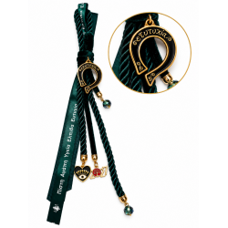 2027 LUCKY CHARM WITH HORSESHOE AND DARK GREEN CORD 2027 LUCKY CHARM WITH HORSESHOE AND DARK GREEN CORD