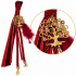 2027 TREE OF LIFE LUCKY CHARM WITH EVIL EYES AND RED CORD