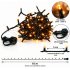 200 LED ΧΡΙΣΤΟΥΓΕΝΝΙΑΤΙΚΑ ΦΩΤΑΚΙΑ AMBER ΜΕ ΕΠΕΚΤΑΣΗ ΚΑΙ ΜΕΤΑΣΧΗΜΑΤΙΣΤΗ IP44 – ΠΡΑΣΙΝΟ ΚΑΛΩΔΙΟ 10 ΜΕΤΡΑ