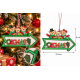 CHRISTMAS HANGING XMAS ARROW ORNAMENT WITH TEDDY B