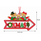 CHRISTMAS HANGING XMAS ARROW ORNAMENT WITH TEDDY B