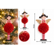 CHRISTMAS HANGING ANGEL ORNAMENT WITH POM POM 18 × CHRISTMAS HANGING ANGEL ORNAMENT WITH POM POM 18 ×