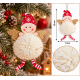 CHRISTMAS HANGING ANGEL ORNAMENT WITH POM POM AND 