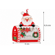 CHRISTMAS HANGING SANTA CLAUS MAILBOX ACRYLIC ORNA