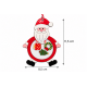 CHRISTMAS HANGING SANTA CLAUS  ACRYLIC ORNAMENT 8.