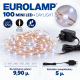 EUROLAMP ΦΩΤΑΚΙΑ 100 MINI LED DAYLIGHT ΜΕ ΧΑΛΚΙΝΟ 