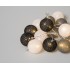ΧΡΙΣΤΟΥΓΕΝΝΙΑΤΙΚΑ ΦΩΤΑΚΙΑ 20 LED ΜΕ ΜΠΑΛΕΣ COTTON ΛΕΥΚΕΣ, ΜΑΥΡΕΣ ΚΑΙ ΓΚΡΙ 6 ΕΚ., ΘΕΡΜΟ ΦΩΤΙΣΜΟ ΚΑΙ ΧΡΟΝΟΔΙΑΚΟΠΤΗ – 3 ΜΕΤΡΑ