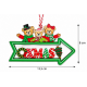 CHRISTMAS HANGING XMAS ARROW ORNAMENT WITH TEDDY B