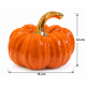 ORANGE CERAMIC DECORATIVE PUMPKIN WITH GOLD STEM 1