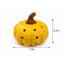 YELLOW CERAMIC DECORATIVE PUMPKIN 7X4 CM