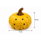 YELLOW CERAMIC DECORATIVE PUMPKIN 7X4 CM YELLOW CERAMIC DECORATIVE PUMPKIN 7X4 CM