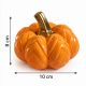 ORANGE CERAMIC DECORATIVE PUMPKIN WITH GOLD STEM 8 ORANGE CERAMIC DECORATIVE PUMPKIN WITH GOLD STEM 8