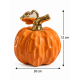 ORANGE CERAMIC DECORATIVE PUMPKIN WITH GOLD STEM 1