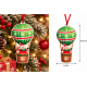 CHRISTMAS HANGING HOT AIR BALLOON ORNAMENT WITH SN