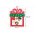 CHRISTMAS HANGING GIFT BOX ORNAMENT IN TRANSPARENT ACRYLIC 8.5X10.5 CM – 2 DESIGNS