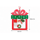 CHRISTMAS HANGING GIFT BOX ORNAMENT IN TRANSPARENT CHRISTMAS HANGING GIFT BOX ORNAMENT IN TRANSPARENT