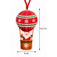 CHRISTMAS HANGING HOT AIR BALLOON ORNAMENT WITH SA CHRISTMAS HANGING HOT AIR BALLOON ORNAMENT WITH SA