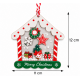 CHRISTMAS HANGING HOUSE ORNAMENT WITH TRANSPARENT 