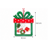 CHRISTMAS HANGING GIFT BOX ORNAMENT IN TRANSPARENT ACRYLIC 8.5X10.5 CM – 2 DESIGNS