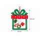 CHRISTMAS HANGING GIFT BOX ORNAMENT IN TRANSPARENT CHRISTMAS HANGING GIFT BOX ORNAMENT IN TRANSPARENT