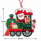 CHRISTMAS HANGING TRAIN ORNAMENT WITH SANTA CLAUS 