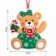 CHRISTMAS HANGING TEDDY BEAR ORNAMENT WITH CANDY C