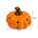 ORANGE CERAMIC DECORATIVE PUMPKIN 7X4 CM