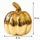 GOLD GLOSSY DECORATIVE PUMPKIN 8X10 CM
