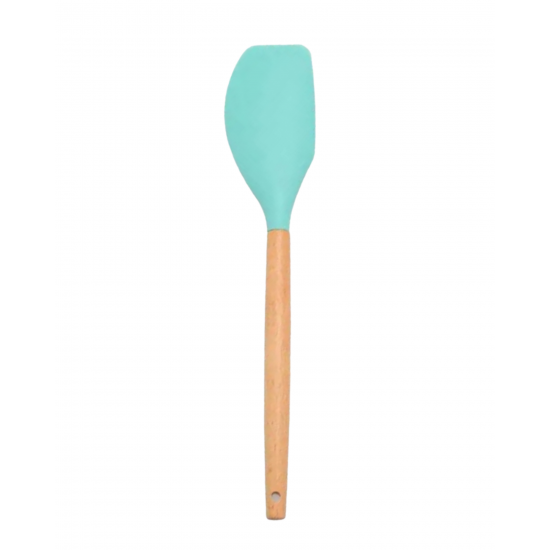 PROVISIONS ACACIA WOOD AND SILICONE  SPATULA HOUSE