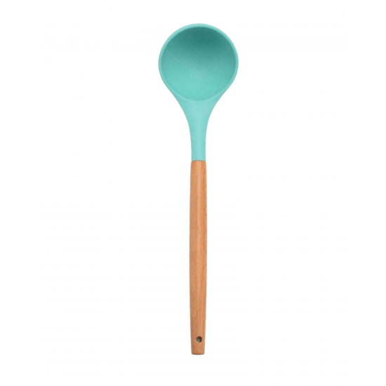 PROVISIONS ACACIA WOOD AND SILICONE SOUP SPOON HOU